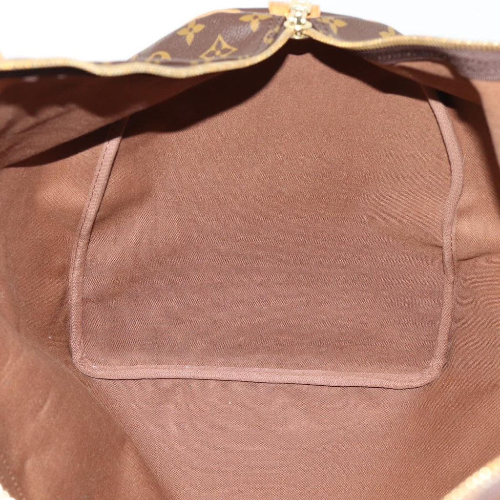 Louis Vuitton Keepall Bag Monogram Canvas Brown Canvas Travel Bag Bag (Pre-Owned)
