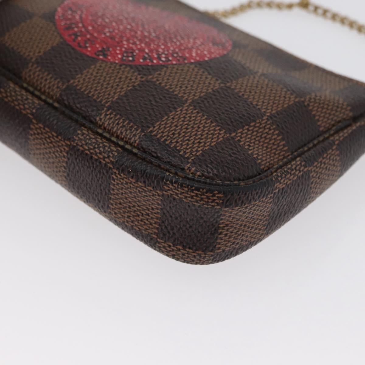 Louis Vuitton Pochette Accessoires Limited Edition Damier Brown Canvas Clutche & Pouche Bag (Pre-Owned)