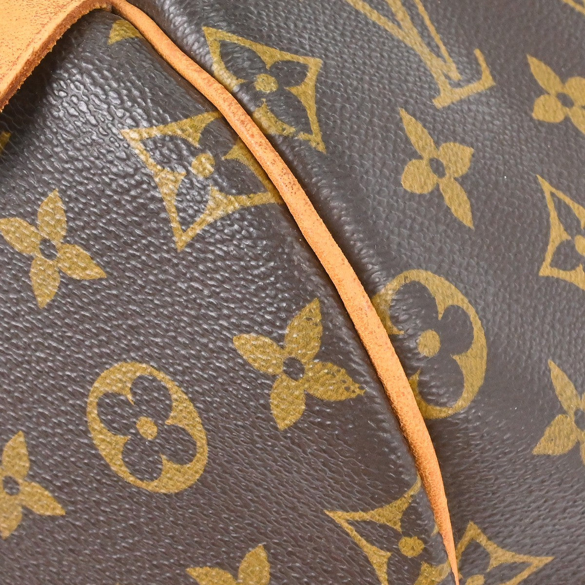 Louis Vuitton Keepall Bag Monogram Canvas Brown Canvas Travel Bag Bag (Pre-Owned)