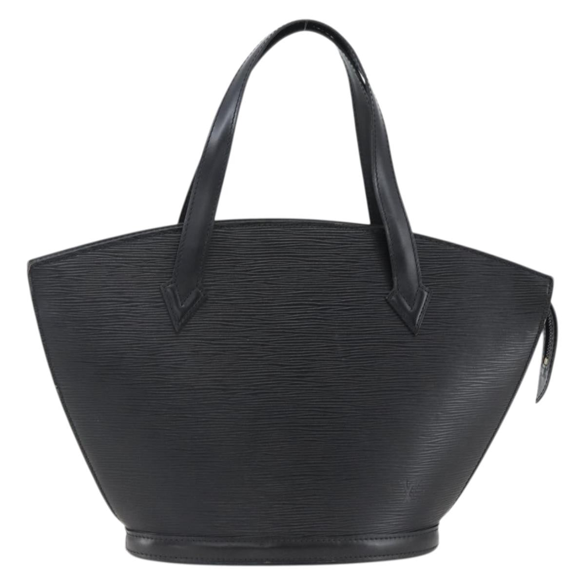 Louis Vuitton Saint Jacques Handbag Epi Leather Black Leather Handbag (Pre-Owned)