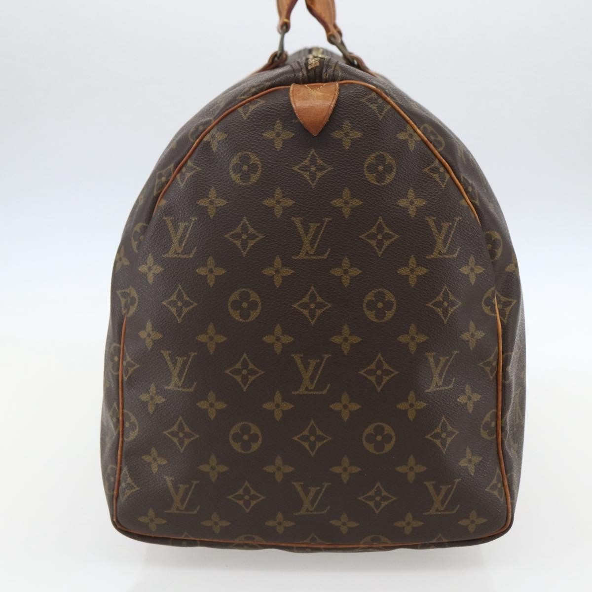 Louis Vuitton Keepall Bag Monogram Canvas Brown Canvas Travel Bag Bag (Pre-Owned)