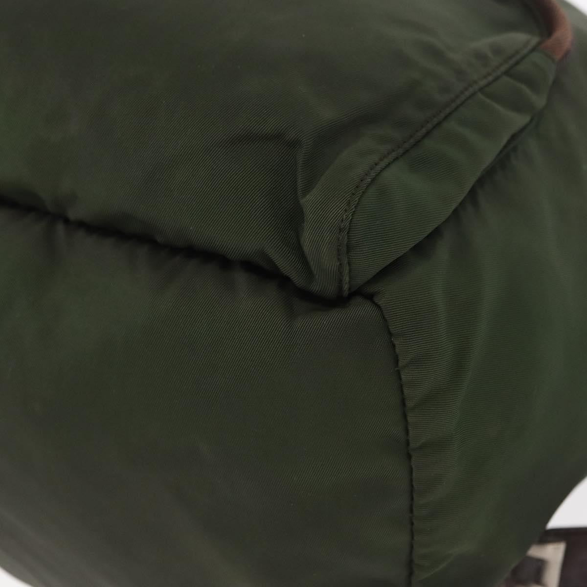 Prada Front Pocket Backpack Tessuto Khaki Nylon Backpack Bag (Pre-Owned)