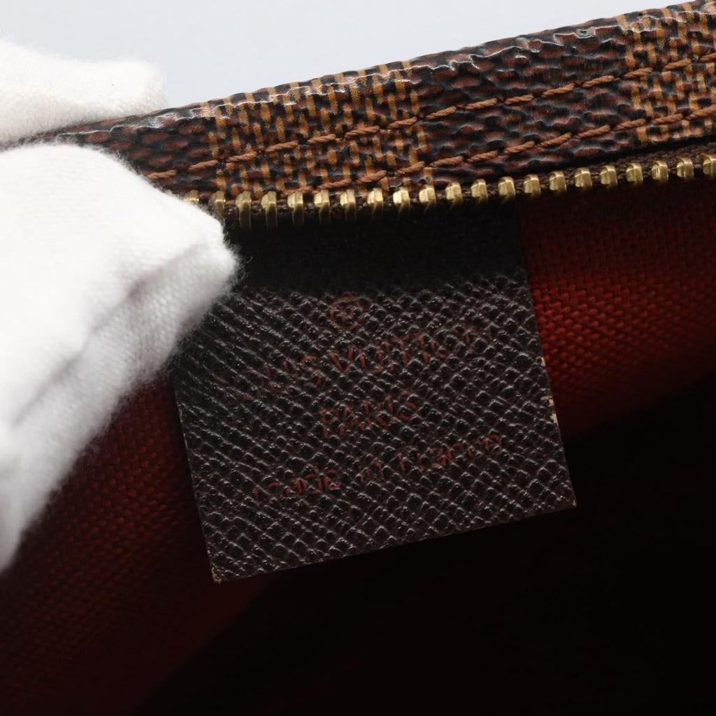 Louis Vuitton Trousse Make Up Bag Damier Brown Canvas Clutche & Pouche Bag (Pre-Owned)