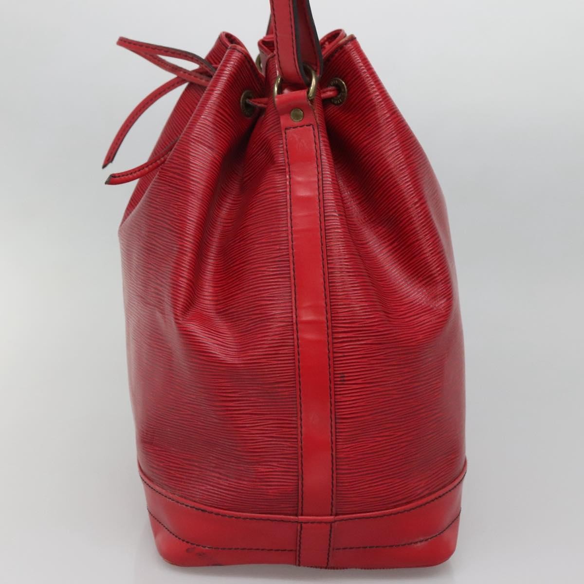 Louis Vuitton Noe Handbag Epi Leather Red Leather Bag (Pre-Owned)