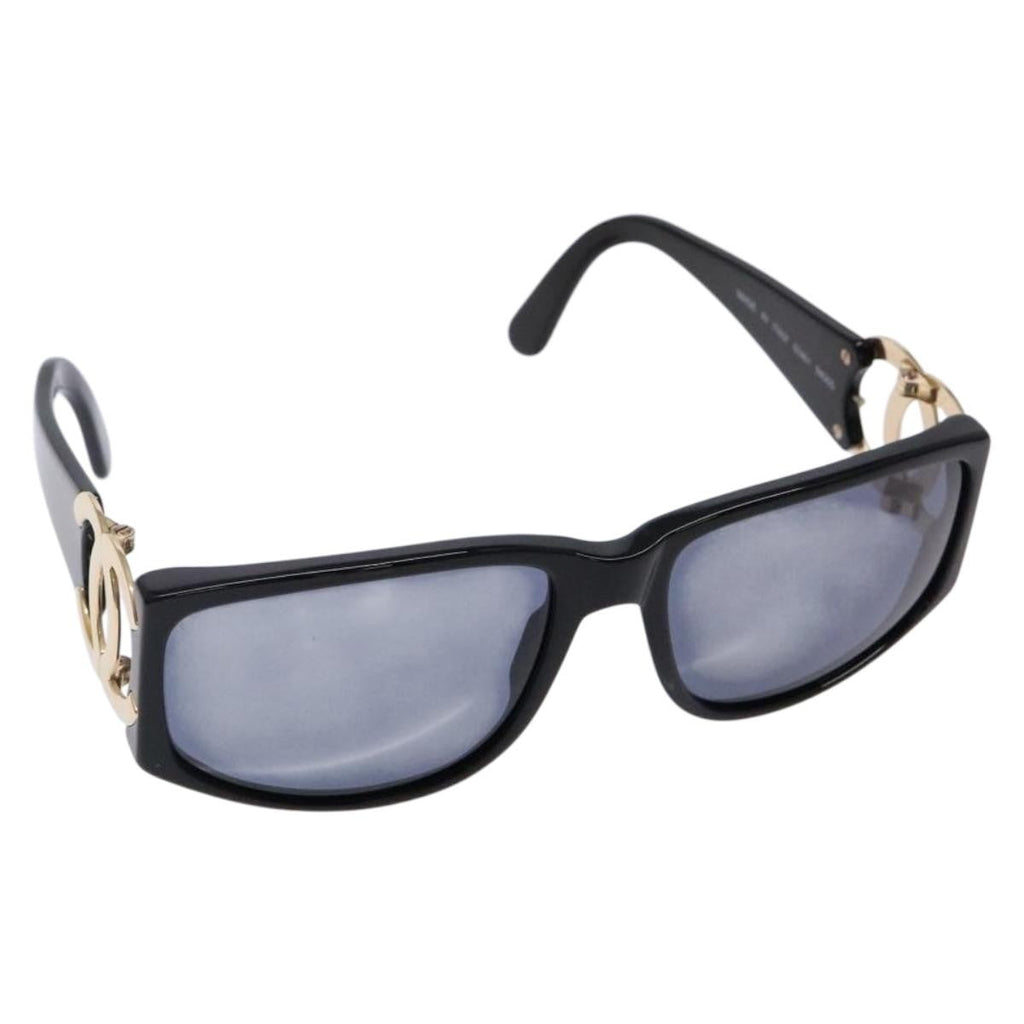 Chanel Logo Cc Sunglasses Plastic Black Plastic Sunglasse Accessory (Pre-Owned)