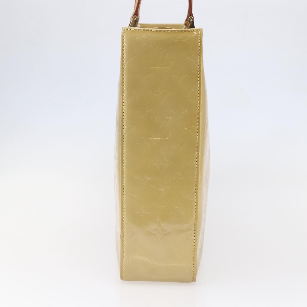 Louis Vuitton Columbus Handbag Monogram Vernis Beige Patent_Leather Tote Bag Bag (Pre-Owned)