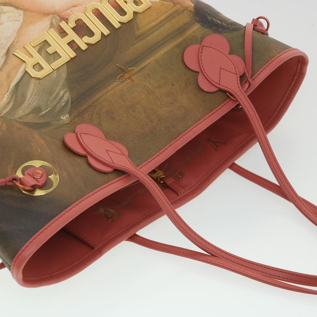Louis Vuitton Neverfull Nm Tote Limited Edition Jeff Koons Titian Print Canvas Multicolour Canvas Tote Bag Bag (Pre-Owned)