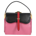 Prada Belle Top Handle Bag City Calf Pink Leather Bag (Pre-Owned)