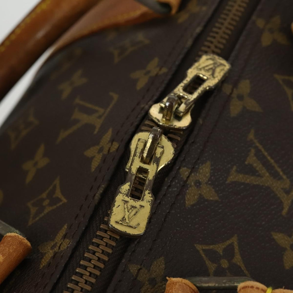 Louis Vuitton Keepall Bandouliere Bag Monogram Canvas Brown Canvas Travel Bag Bag (Pre-Owned)
