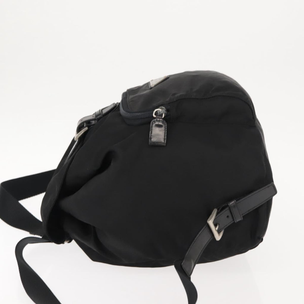 Prada Front Pocket Backpack Tessuto Black Nylon Backpack Bag (Pre-Owned)