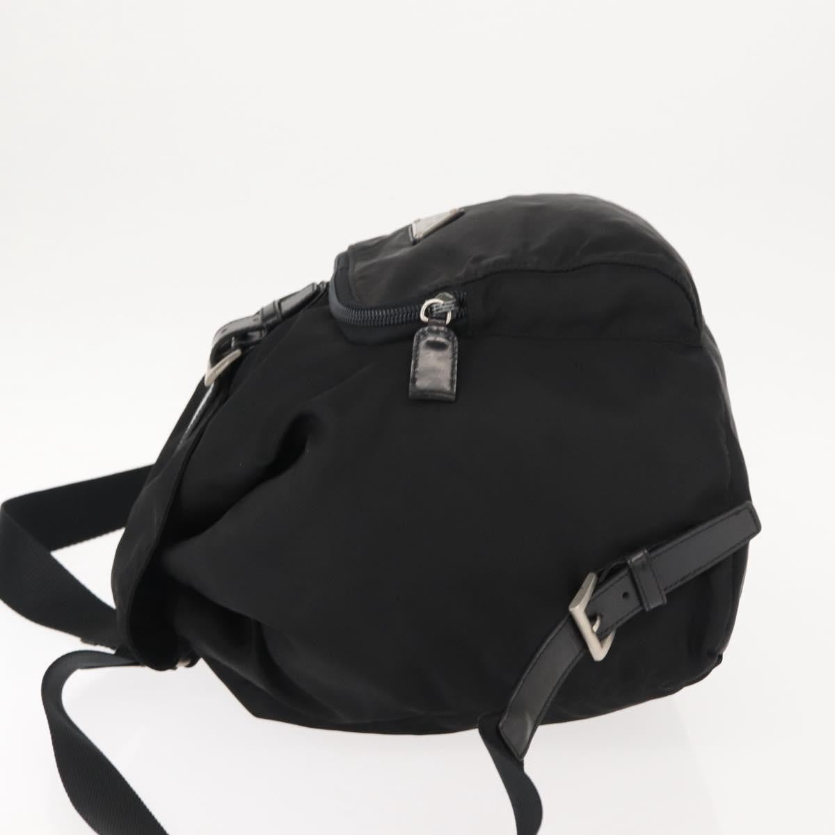 Prada Front Pocket Backpack Tessuto Black Nylon Backpack Bag (Pre-Owned)