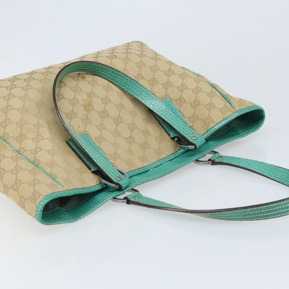 Gucci Vintage Open Tote Gg Canvas Beige Canvas Tote Bag Bag (Pre-Owned)