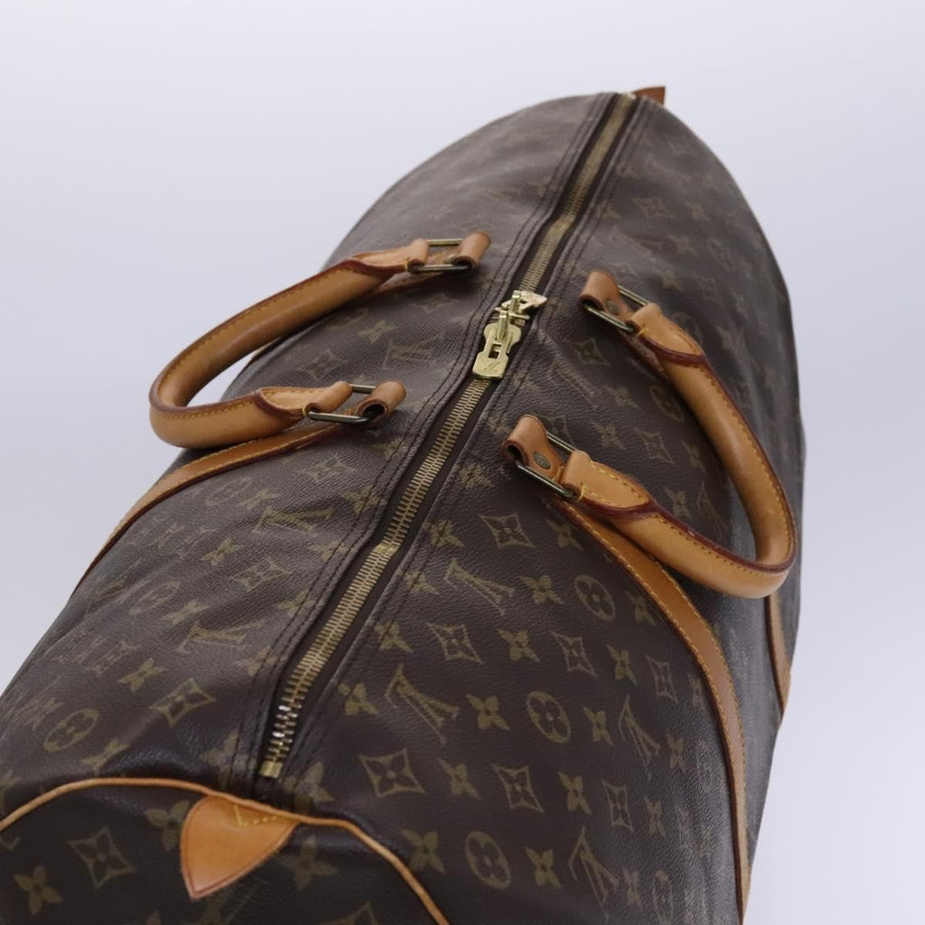 Louis Vuitton Keepall Bag Monogram Canvas Brown Canvas Travel Bag Bag (Pre-Owned)