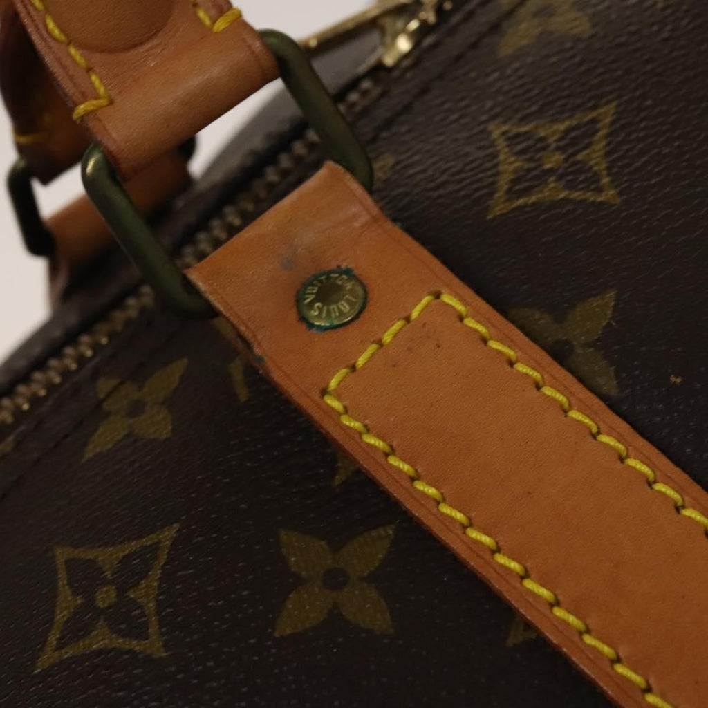 Louis Vuitton Keepall Bag Monogram Canvas Brown Canvas Travel Bag Bag (Pre-Owned)