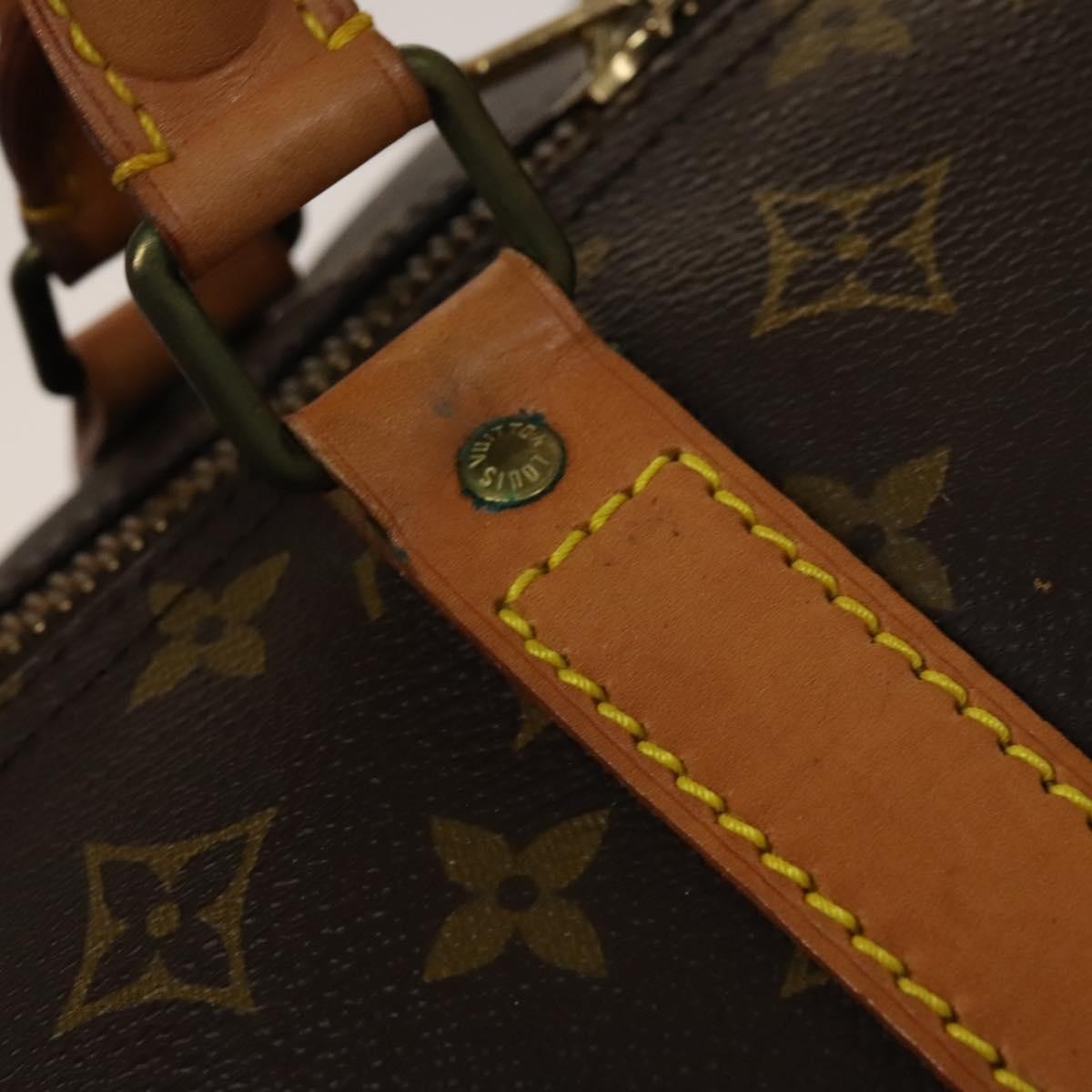 Louis Vuitton Keepall Bag Monogram Canvas Brown Canvas Travel Bag Bag (Pre-Owned)