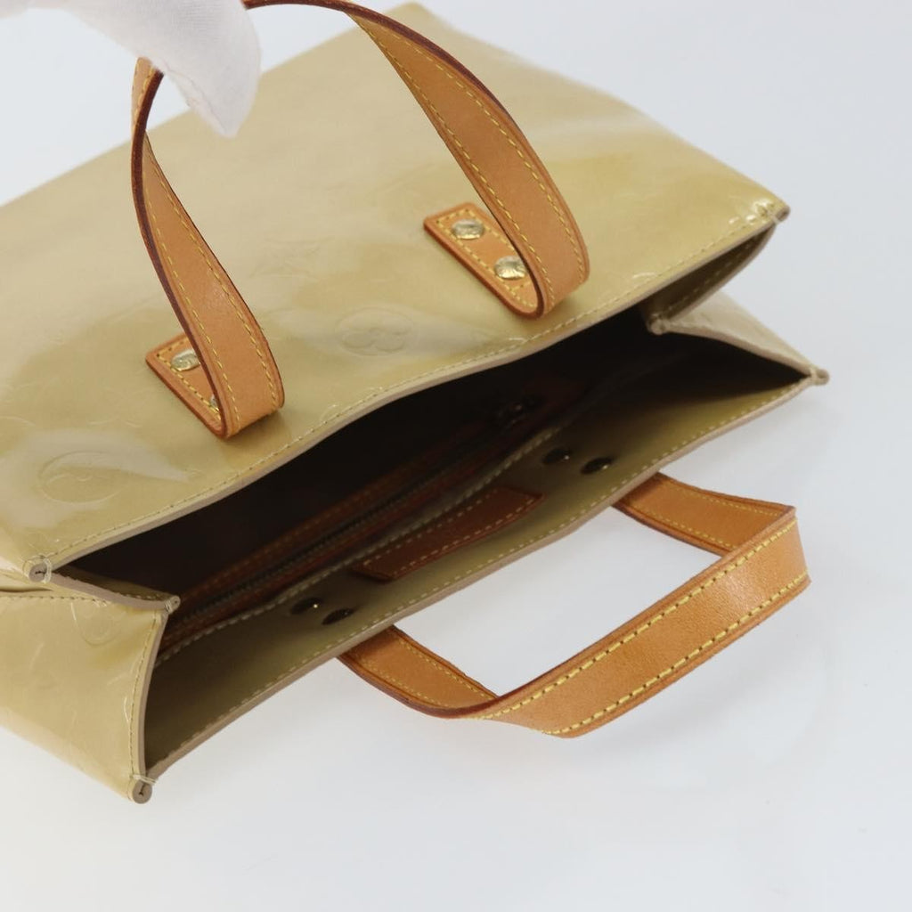 Louis Vuitton Reade Handbag Monogram Vernis Beige Patent_Leather Handbag (Pre-Owned)
