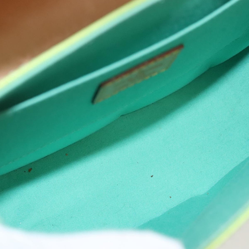 Louis Vuitton Biscayne Bay Handbag Monogram Vernis Green Patent_Leather Shoulder Bag Bag (Pre-Owned)