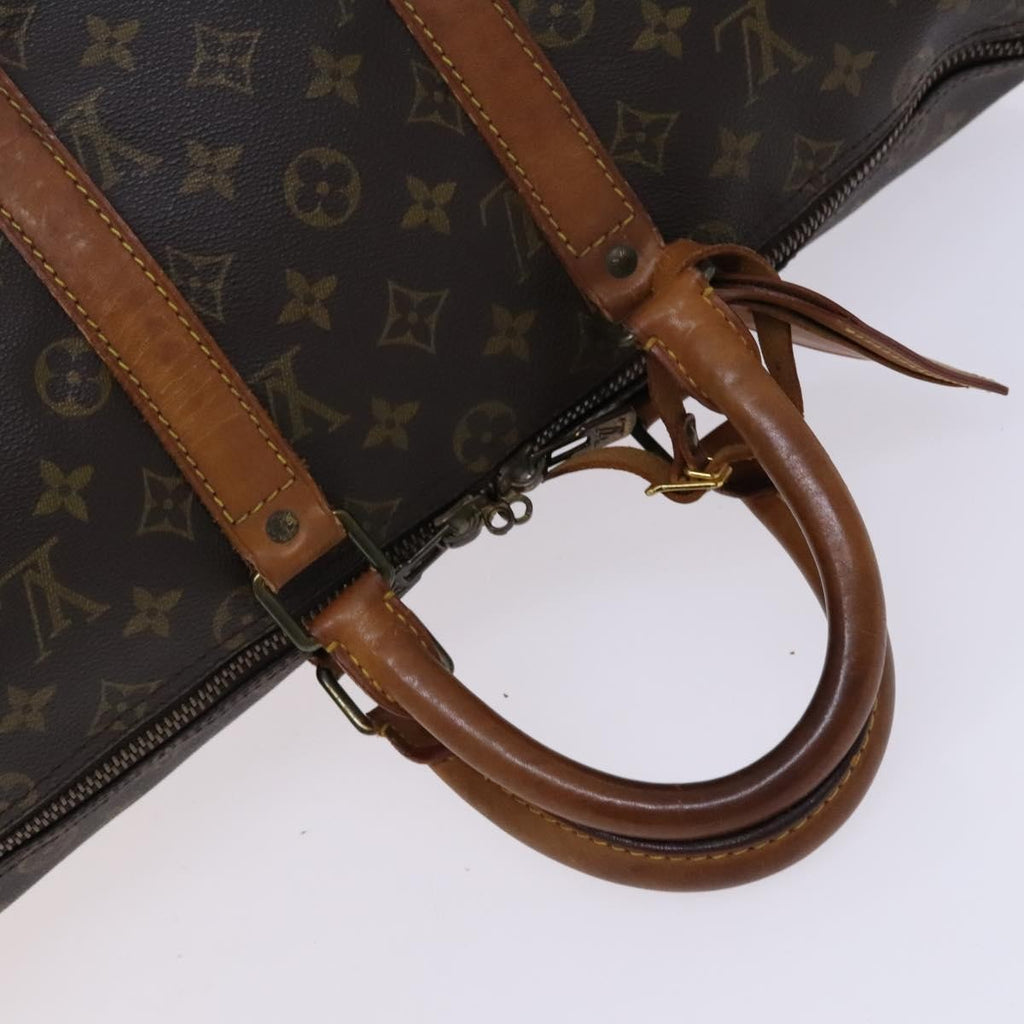 Louis Vuitton Keepall Bag Monogram Canvas Brown Canvas Travel Bag Bag (Pre-Owned)