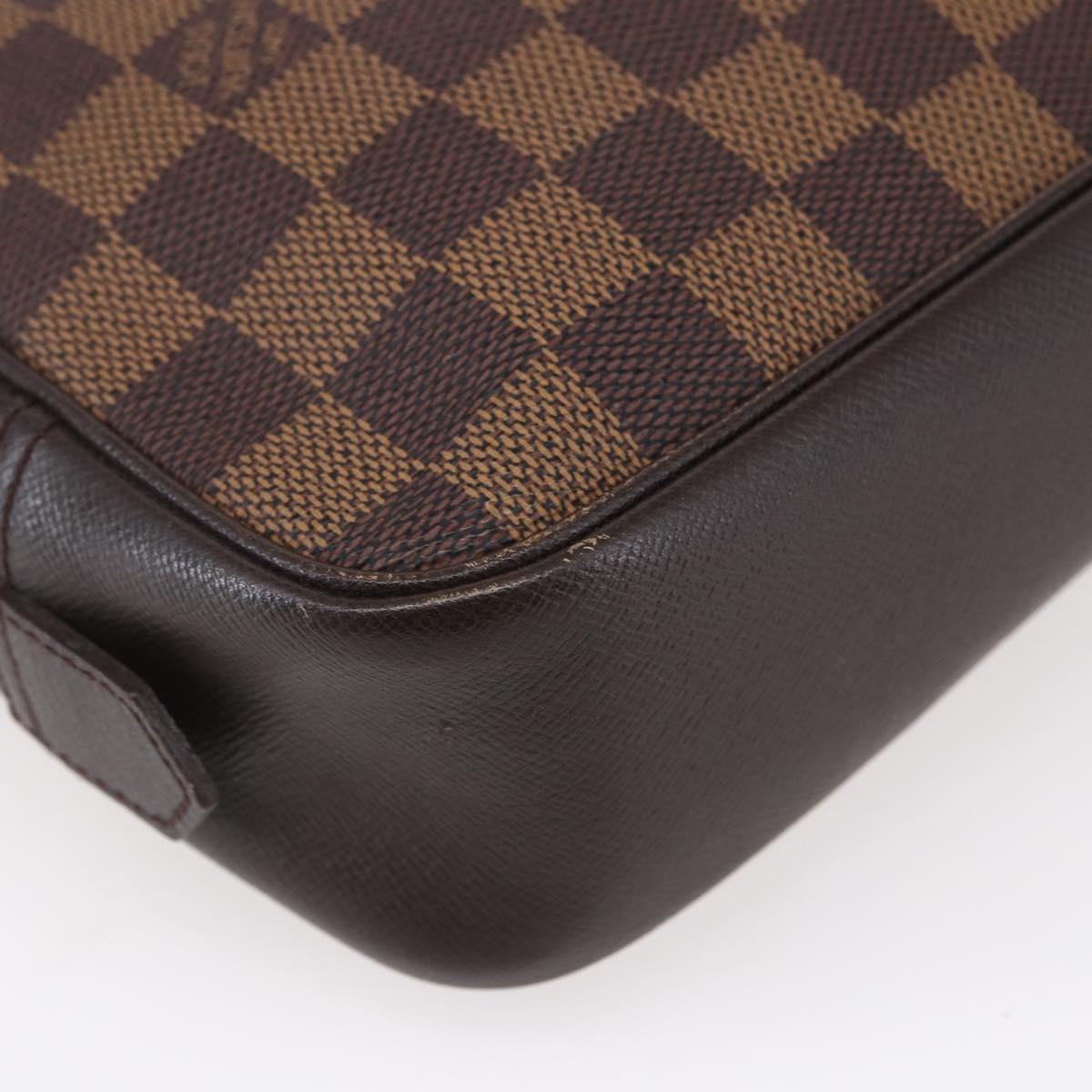 Louis Vuitton Trousse Toilette Damier Canvas Brown Canvas Clutche & Pouche Bag (Pre-Owned)