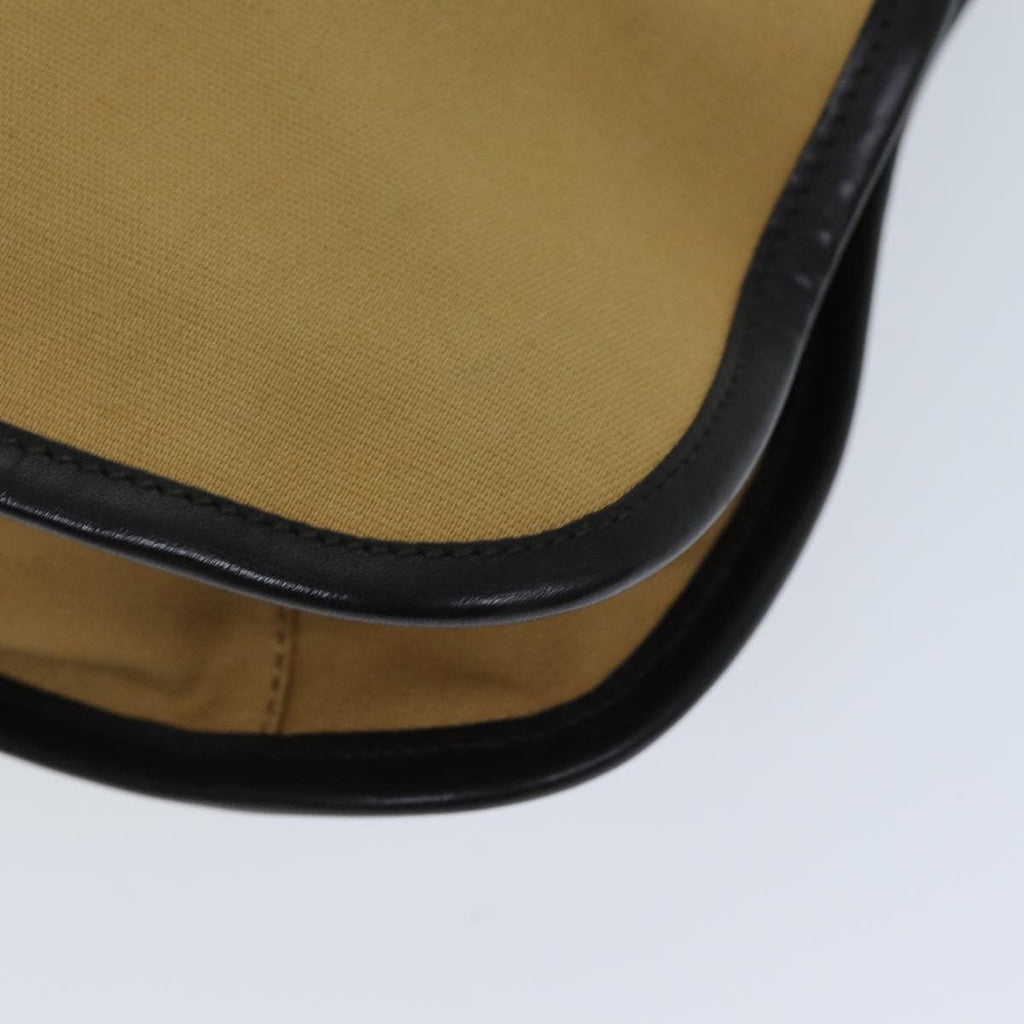 Gucci Vintage Shoulder Bag Canvas Beige Canvas Shoulder Bag Bag (Pre-Owned)