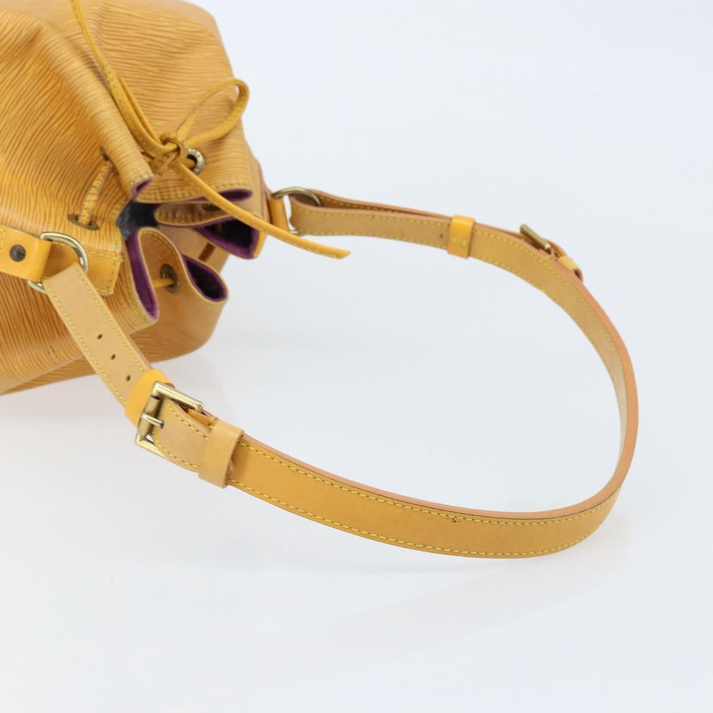 Louis Vuitton Petit Noe Nm Handbag Epi Leather Yellow Leather Shoulder Bag Bag (Pre-Owned)