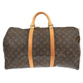 Louis Vuitton Keepall Bag Monogram Canvas Brown Canvas Travel Bag Bag (Pre-Owned)