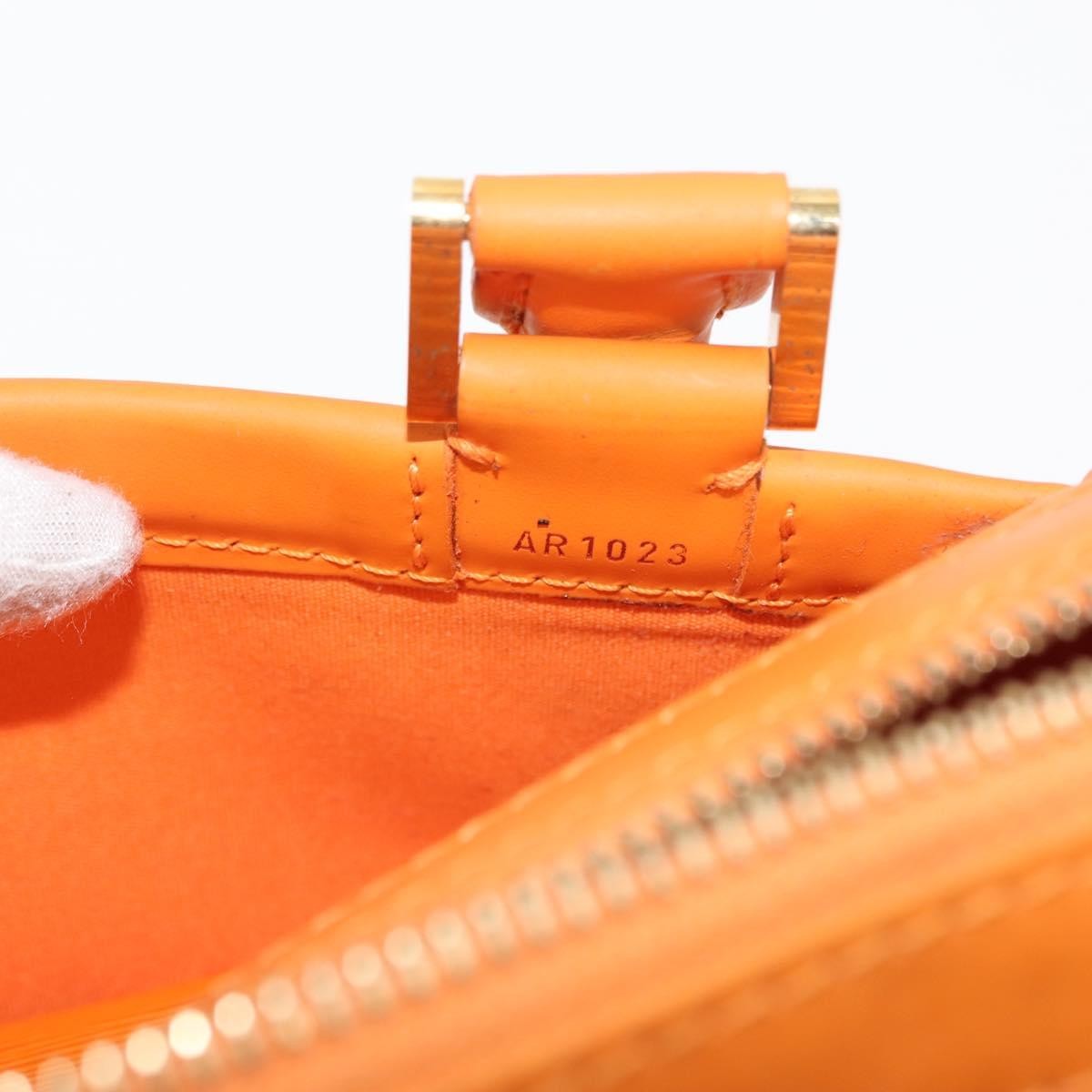 Louis Vuitton Danura Handbag Epi Orange Leather Handbag (Pre-Owned)