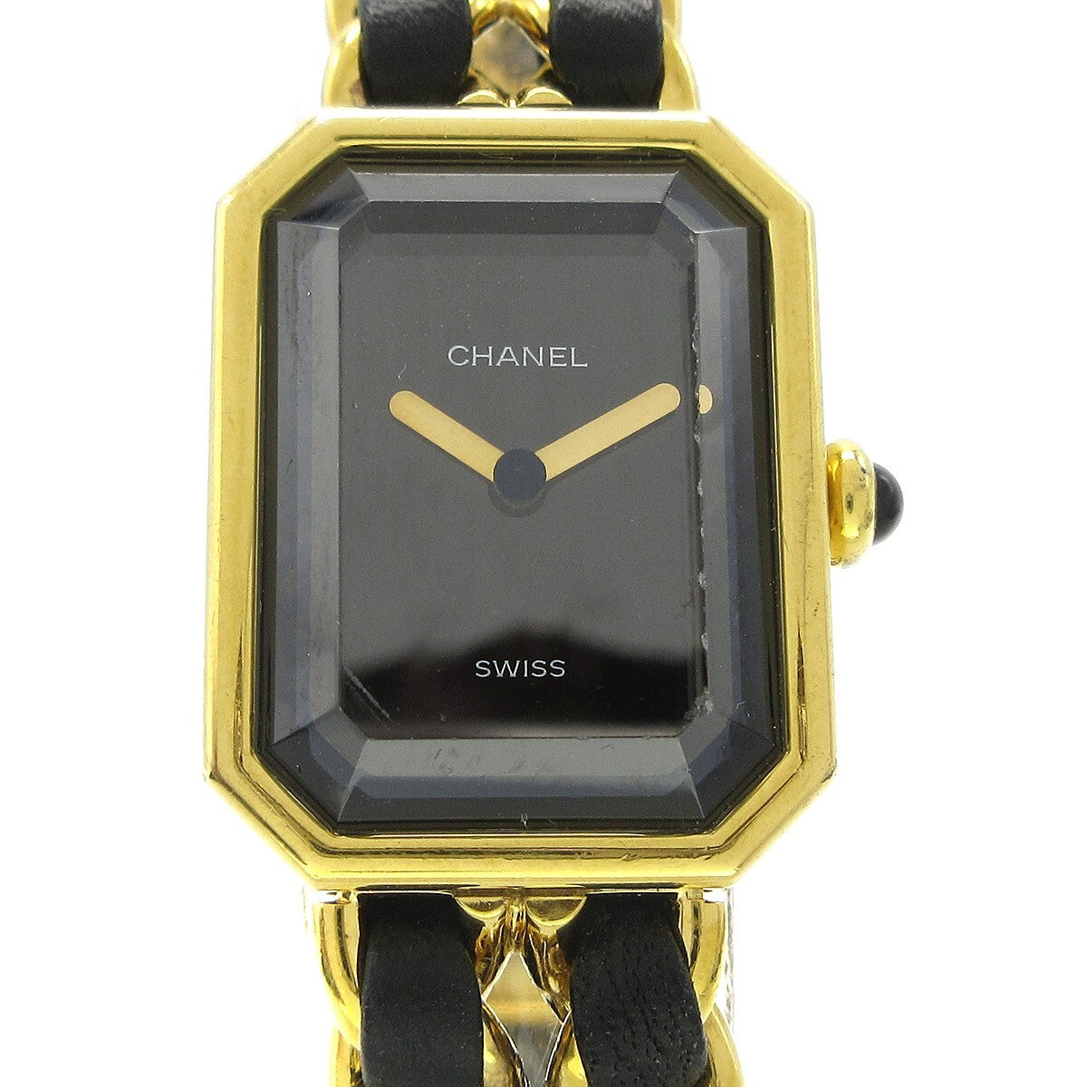 Chanel Premiere Rock Quartz Watch Plated Metal And Leather Watch (Pre-Owned)