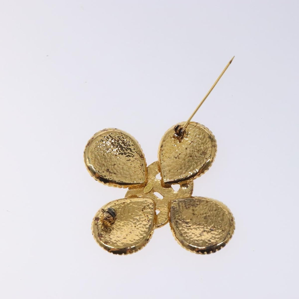 Chanel Cc Cross Badge Brooch Metal Gold Metal Brooch Jewelry (Pre-Owned)