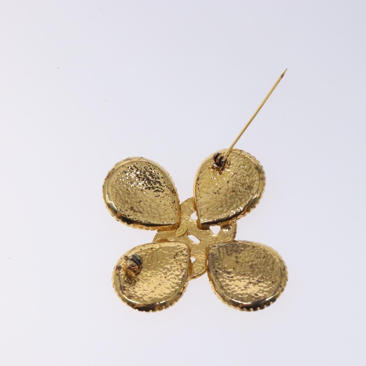 Chanel Cc Cross Badge Brooch Metal Gold Metal Brooch Jewelry (Pre-Owned)