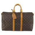 Louis Vuitton Keepall Bandouliere Bag Monogram Canvas Brown Canvas Travel Bag Bag (Pre-Owned)