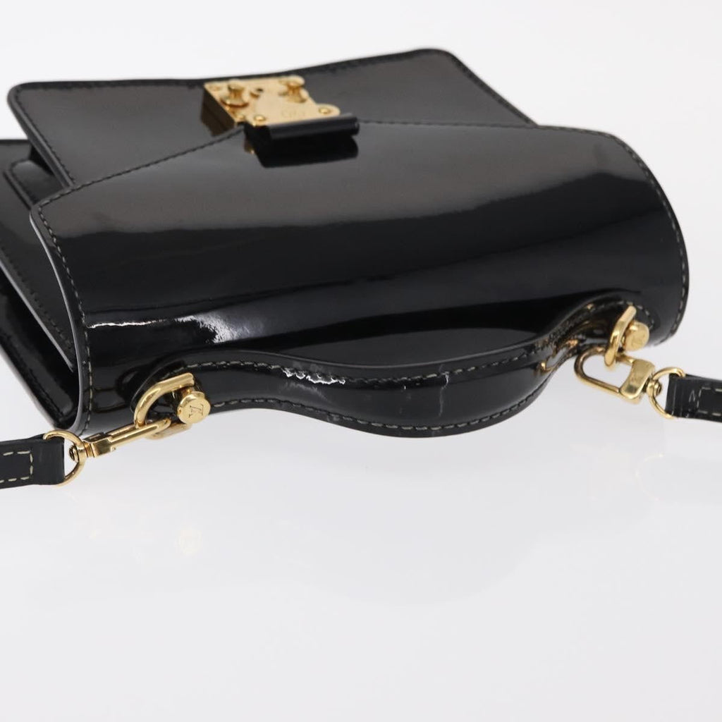 Louis Vuitton Monceau Handbag Vernis Black Patent_Leather Handbag (Pre-Owned)