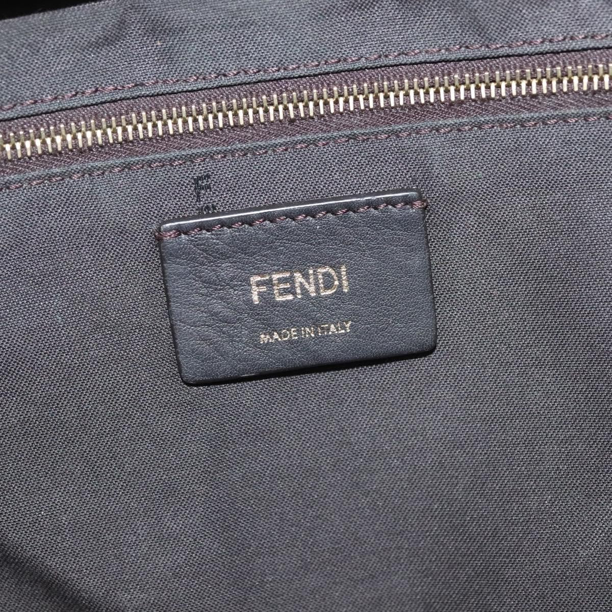 Fendi Mania Logo Waist Bag Zucca Coated Canvas Brown Canvas Clutche & Pouche Bag (Pre-Owned)