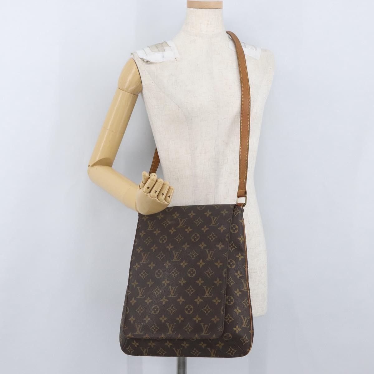 Louis Vuitton Musette Salsa Handbag Monogram Canvas Brown Canvas Shoulder Bag Bag (Pre-Owned)