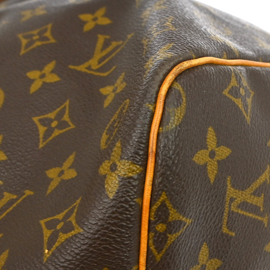 Louis Vuitton Keepall Bag Monogram Canvas Brown Canvas Travel Bag Bag (Pre-Owned)