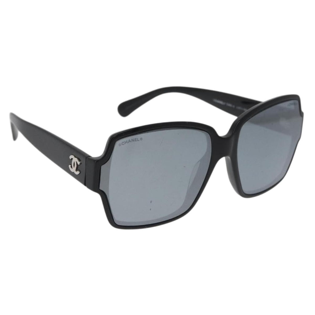 Chanel Logo Cc Sunglasses Plastic Black Plastic Sunglasse Accessory (Pre-Owned)
