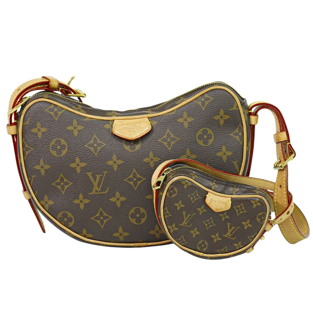 Louis Vuitton Croissant Handbag Monogram Canvas Brown Canvas Shoulder Bag Bag (Pre-Owned)