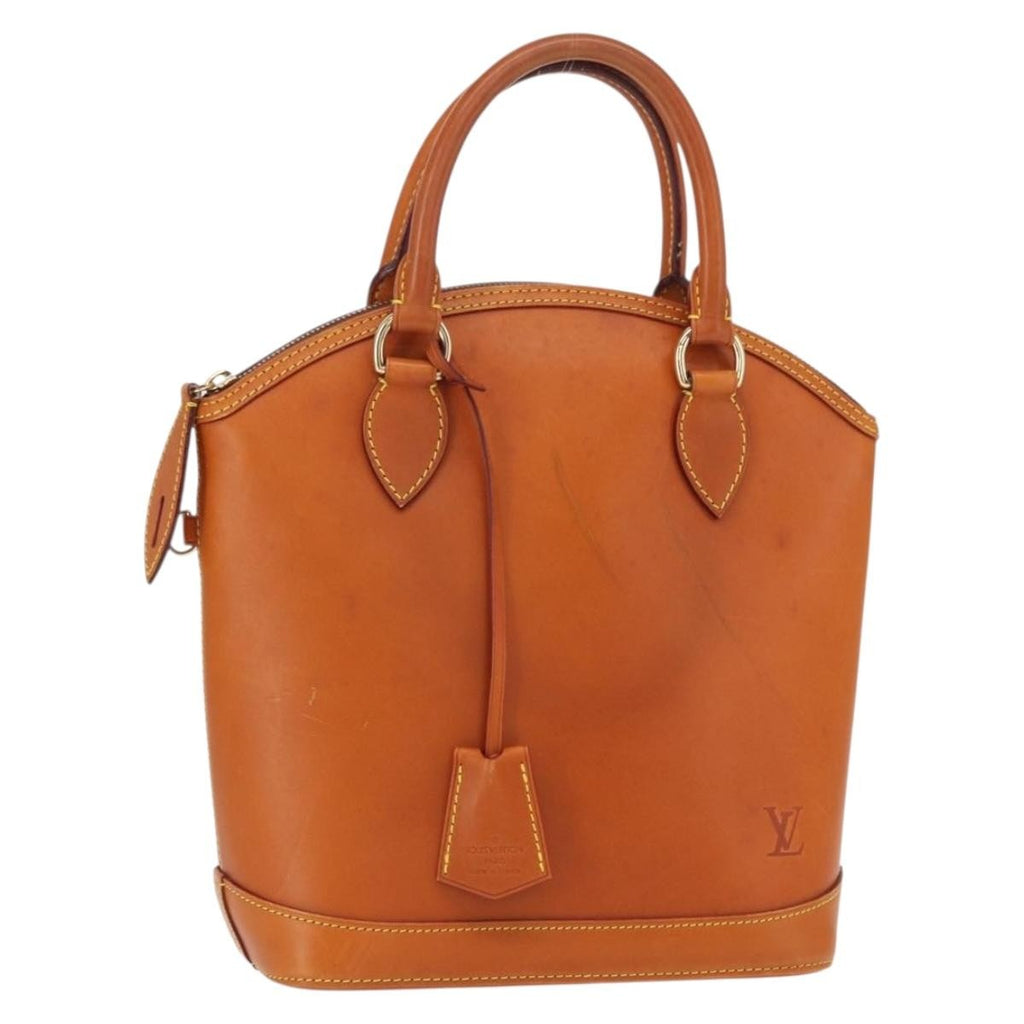 Louis Vuitton Lockit Handbag Nomade Leather Brown Leather Handbag (Pre-Owned)