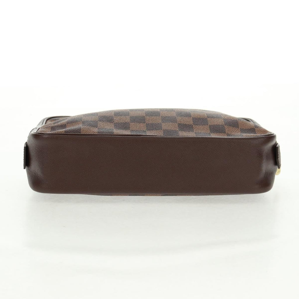 Louis Vuitton Trousse Toilette Damier Canvas Brown Canvas Clutche & Pouche Bag (Pre-Owned)
