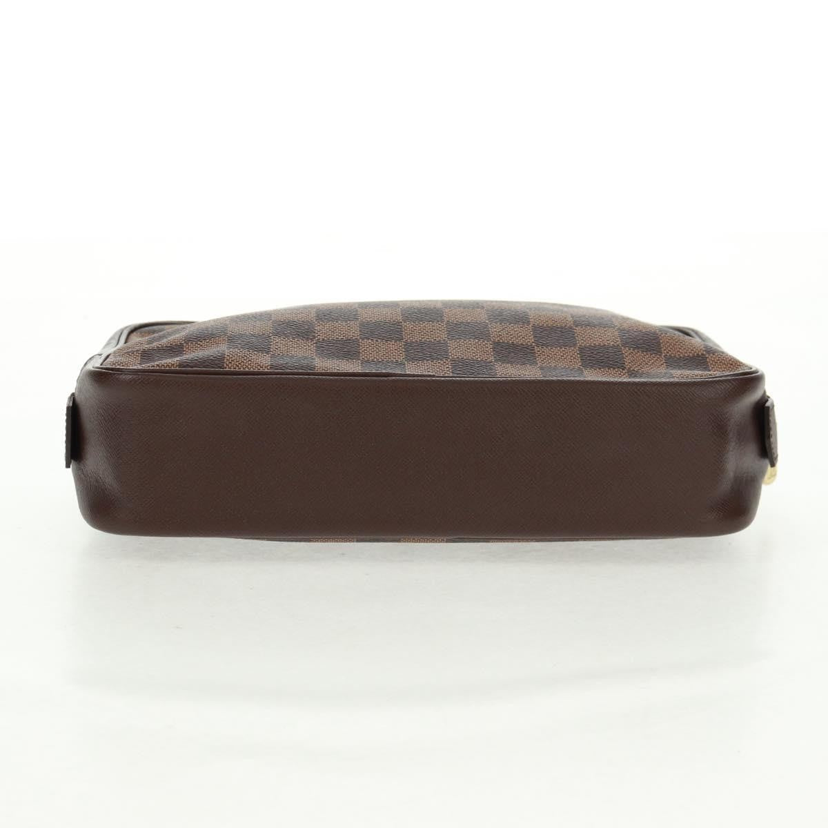 Louis Vuitton Trousse Toilette Damier Canvas Brown Canvas Clutche & Pouche Bag (Pre-Owned)