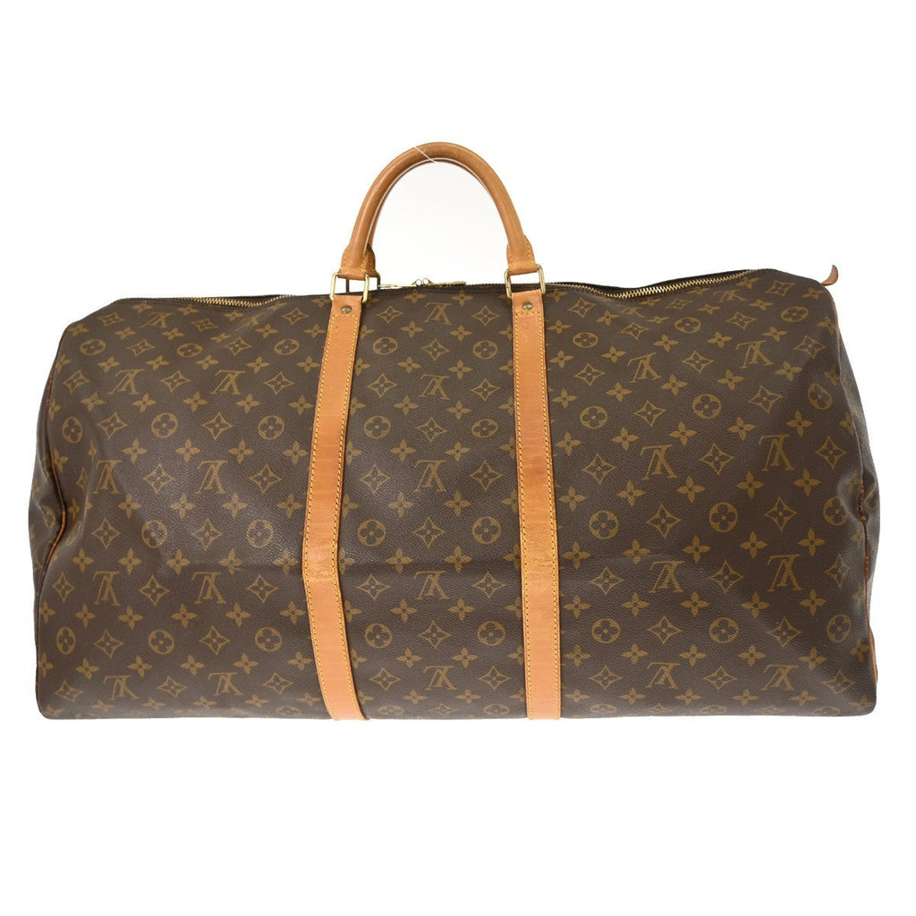 Louis Vuitton Keepall Bag Monogram Canvas Brown Canvas Travel Bag Bag (Pre-Owned)