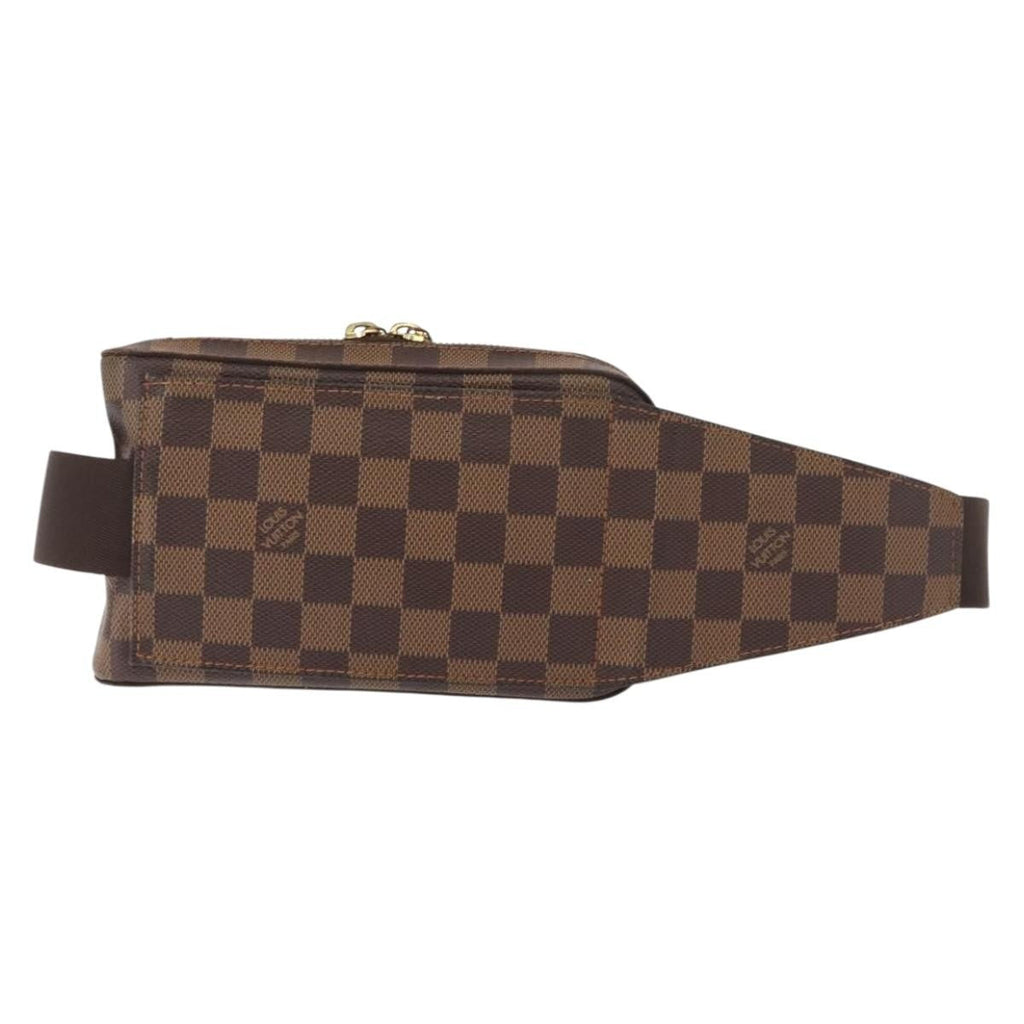 Louis Vuitton Geronimos Waist Bag Damier Brown Canvas Shoulder Bag Bag (Pre-Owned)