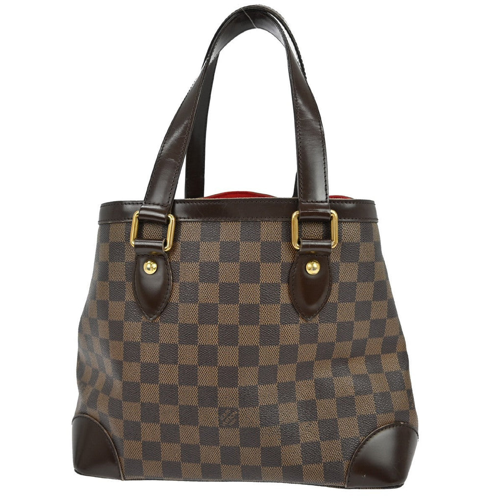 Louis Vuitton Hampstead Handbag Damier Brown Canvas Tote Bag Bag (Pre-Owned)