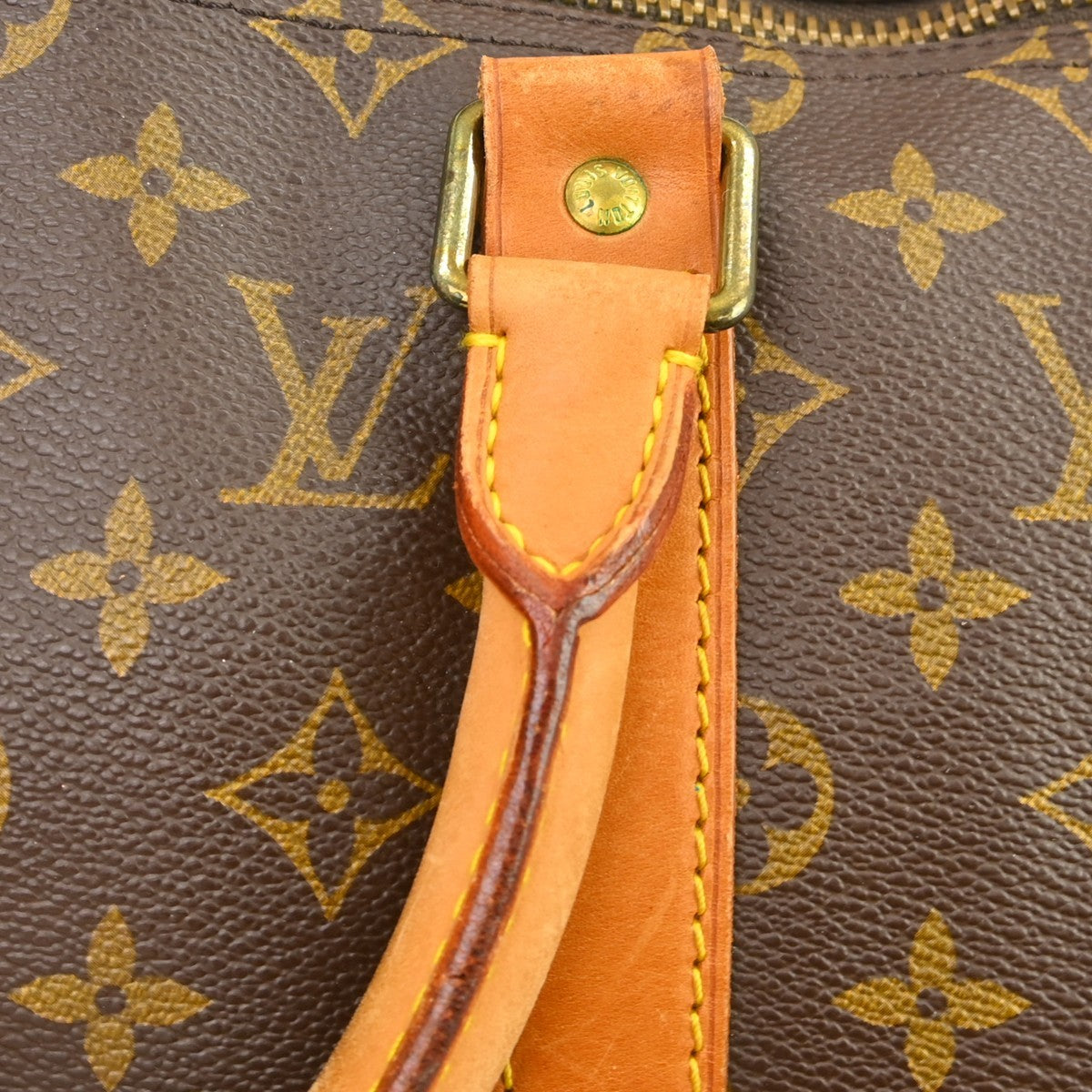 Louis Vuitton Keepall Bag Monogram Canvas Brown Canvas Travel Bag Bag (Pre-Owned)