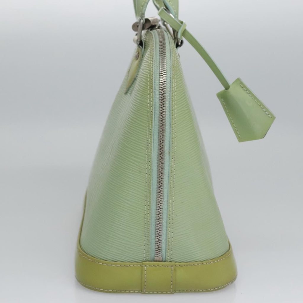 Louis Vuitton Alma Handbag Electric Epi Leather Green Patent_Leather Handbag (Pre-Owned)