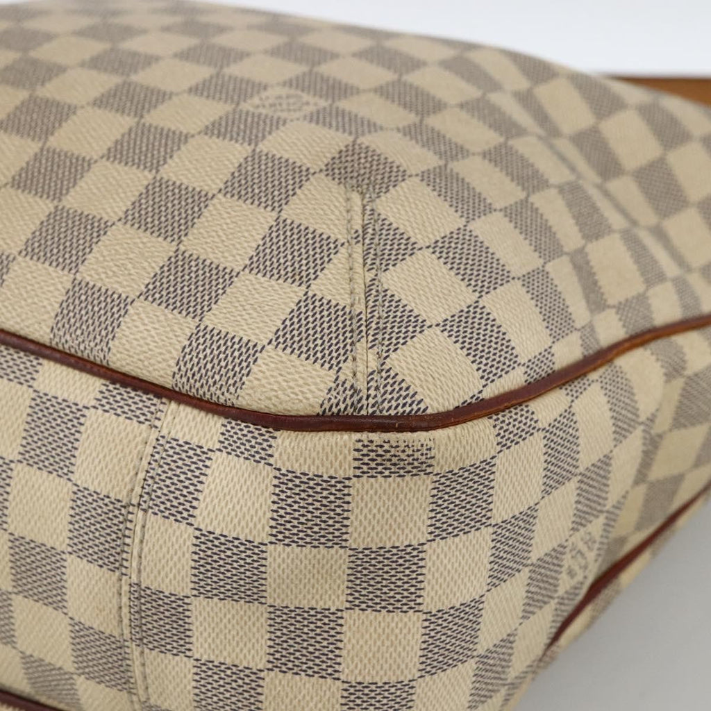 Louis Vuitton Soffi Handbag Damier Beige Canvas Handbag (Pre-Owned)