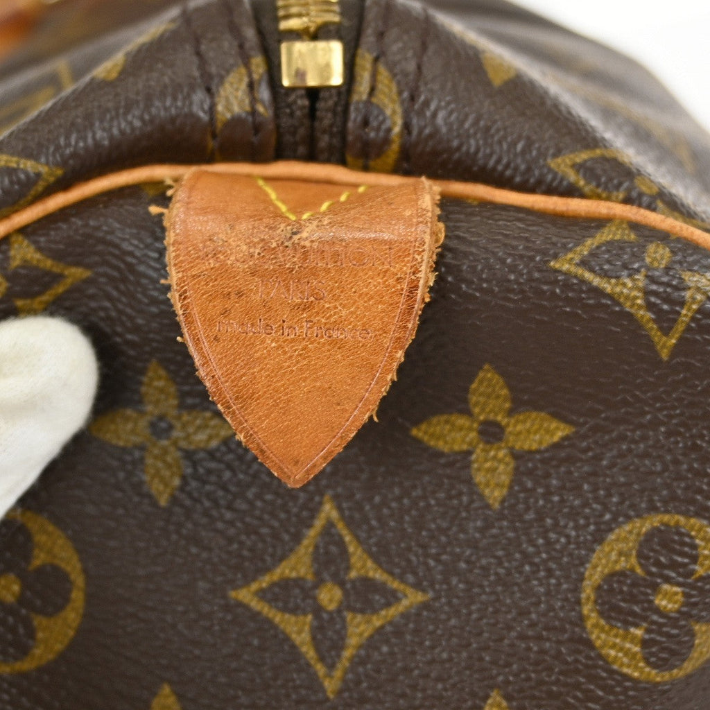 Louis Vuitton Keepall Bag Monogram Canvas Brown Canvas Travel Bag Bag (Pre-Owned)