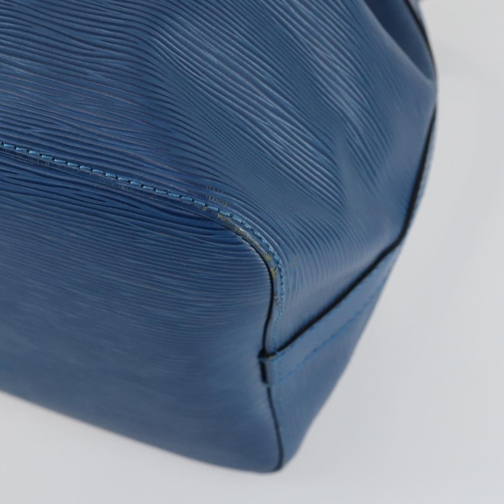 Louis Vuitton Petit Noe Handbag Epi Leather Blue Leather Shoulder Bag Bag (Pre-Owned)