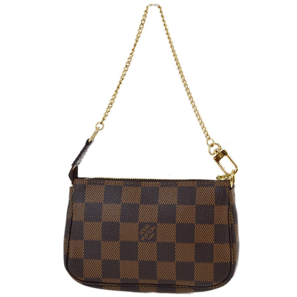 Louis Vuitton Pochette Accessoires Limited Edition Damier Brown Canvas Clutche & Pouche Bag (Pre-Owned)