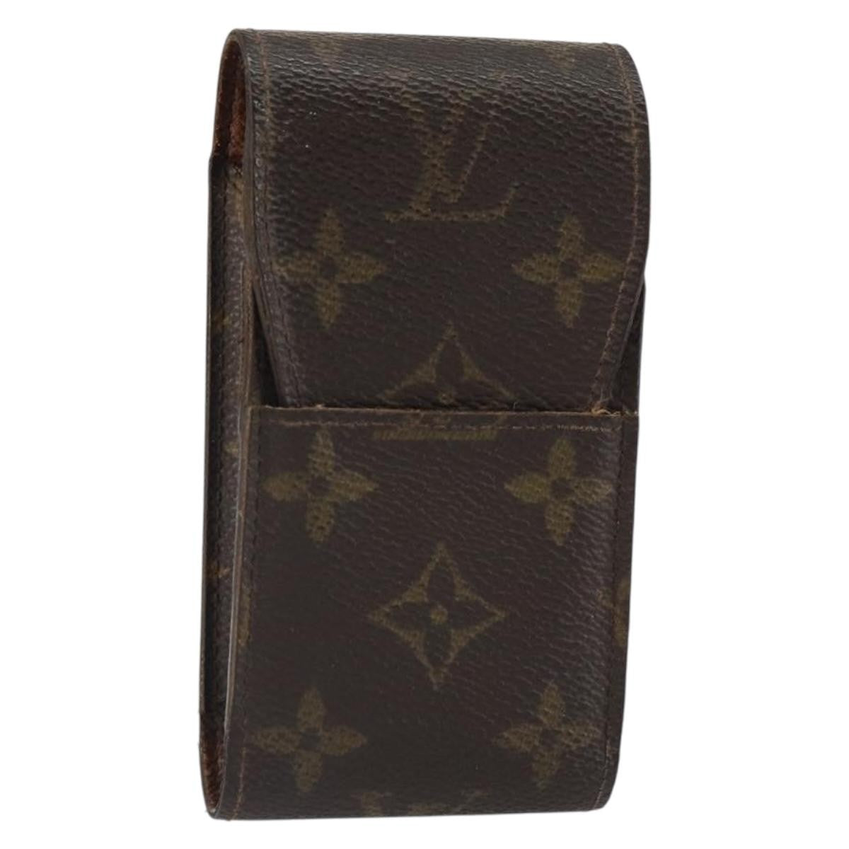 Louis Vuitton Cigarette Case Monogram Canvas Brown Canvas Clutche & Pouche Bag (Pre-Owned)